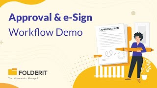 Approval and eSign Workflows in Document Management System Folderit [upl. by Armat]