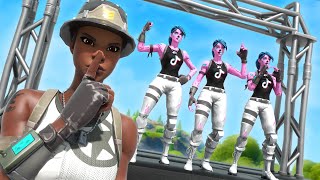 I Stream Sniped the 1 RATED TIKTOK CLAN Fortnite FASHION SHOW using RECON EXPERT [upl. by Enelrats]