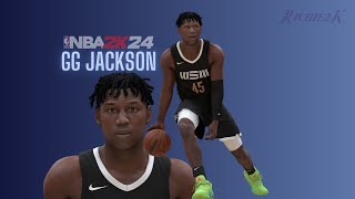 GG Jackson Face Creation NBA 2K24 [upl. by Erej]