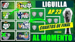 ✅🔥 LIGUILLA al MOMENTO ✅ RESULTADOS PLAY IN ✅ Partidos de CUARTOS de FINAL APERTURA 2023 Liga MX [upl. by Hay]