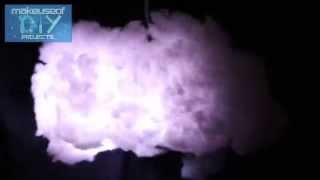 DIY Glow Cloud Lamp Sound reactive lightning  mood lamp modes [upl. by Colt583]