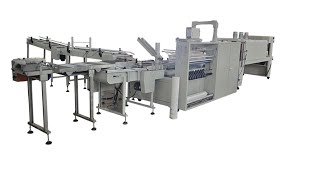 High speed labeling maxi roll paper shrink packing machine [upl. by Rawde]