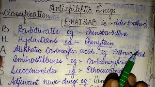 Mnemonics for Anti epileptics drugs Classification [upl. by Annhej]