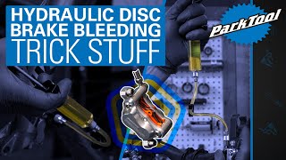 Hydraulic Disc Brake Bleeding  Trick Stuff [upl. by Arthur]