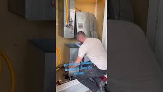 Tankless Install with Air Handler Endless Hot Water and Heat [upl. by Bonneau]