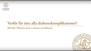 Varför drabbas inte alla av diabeteskomplikationer [upl. by Edison]