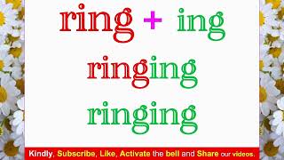 Learn the rules of verb  ing  Part 2 [upl. by Maite]