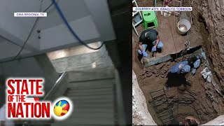 Bakas ng pinaniniwalaang hukay na ginawa ng PNP sa basement ng KOJC compound nakita  SONA [upl. by Lalad934]