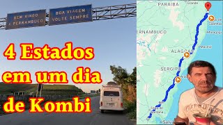 4 Estados em um dia de Kombi 16 horas e meia de viajem [upl. by Yleen]