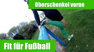 ⚽Dehnübung nach Muskelfaserriss  Zerrung im Oberschenkel vorne⚽ [upl. by Ammon148]