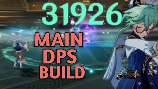 Genshin Impact  Sucrose Main DPS build Insane Anemo Damage  tips quotHarmless Sweetiequot [upl. by Azila]