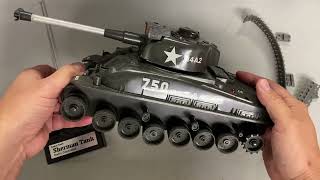 RADIO SHACK SHERMAN TANK REPAIR AN ESTATE SALE FIND RC WITH BROKEN TREAD TURRET amp DRIVE SYSTEM [upl. by Chemush233]