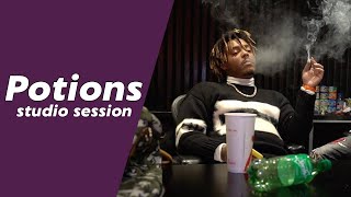 Juice WRLD Recording quotPotionsquot Full Studio Session 10272019 [upl. by Nwahsad]