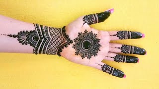 Simple beautiful fronthand mehndi design  mehndi designs [upl. by Joette]