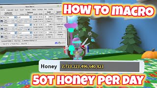 How to Macro in Bee Swarm Simulator with Natro Macro [upl. by Ellenej]