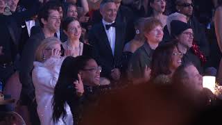 Watch MERYL STREEP OPRAH ED SHEERAN amp Audience Reactions At The 2024 GRAMMYs [upl. by Alejoa]