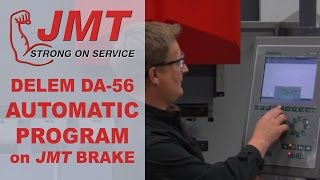 Press Brake  Delem DA56 Automatic Program Demo on a 12 JMT [upl. by Nedrud72]