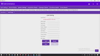 SOUL 30 AdministrationSystem SettingsLabel Settings [upl. by Oinotnanauj]