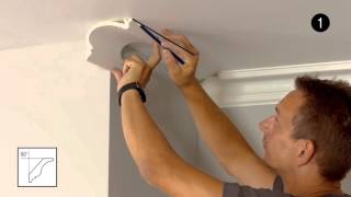 Coving amp Cornice Mouldings  Cutting an External Corner [upl. by Yruoc]