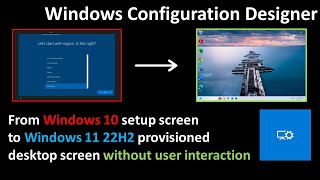 Windows Configuration Designer Creating viewer requested Windows automation package 05 [upl. by Barr650]