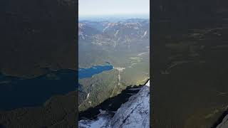 Top of Germany  Zugspitze Gipfel und Eibsee von oben [upl. by Nye360]