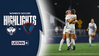 HIGHLIGHTS  UConn Womens Soccer Defeats DePaul 31 [upl. by Mariejeanne]