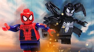 Lego VENOM Control Spiderman Vs IronMan Episode 1  Lego Stop Motion [upl. by Jempty]