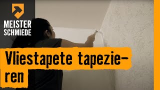 Meisterschmiede Vliestapete tapezieren [upl. by Rastus]