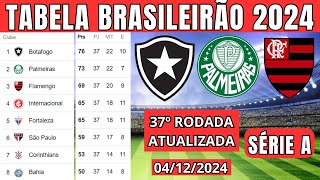 TABELA CLASSIFICAÇÃO DO BRASILEIRÃO 2024  CAMPEONATO BRASILEIRO HOJE 2024 BRASILEIRÃO 2024 SÉRIE A [upl. by Gorga945]