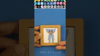 Huggy Wuggy Cardboard Puzzle Game shorts huggywuggy games artandcraft [upl. by Bink]