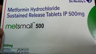 Metsmall 500 mg Tablet SR View Uses Side Effects Price in hindi [upl. by Nanci854]