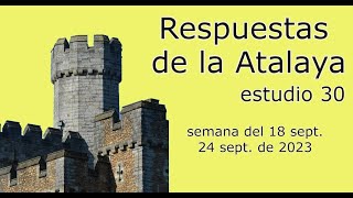 RESPUESTAS DE LA ATALAYA de esta semana [upl. by Ennayd]