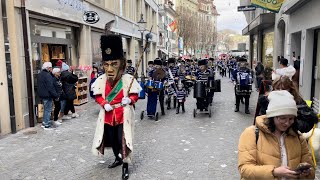 Fasnachtsmäärt Unter der Egg 2022  RotseeHusaren MuseggGeischter Glatzesträhler Rasselbandi [upl. by Gena]