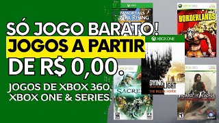 SÓ JOGO BARATO DE XBOX 360 XBOX ONE e SERIES OFERTAS de R 000 a R 5000 em PROMOÇÃO [upl. by Aziaf278]