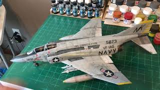 Tamiya 132 F4J Phantom Part 2 Finished [upl. by Basso]