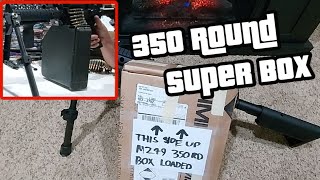 Home built 350 round super box for the M249 amp Fightlite MCR overview [upl. by Lougheed167]