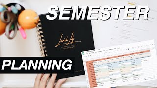 How I Set Up My Semester for Success  plan  schedule [upl. by Body]