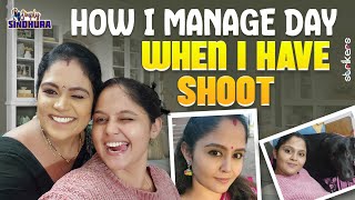 How I Manage Day When I Have Shoot  Simply Sindhura  Sindhura Vlogs  Strikers [upl. by Doti459]