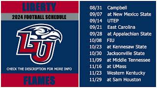 2024 Liberty Flames Football Schedule [upl. by Ahsinnek]