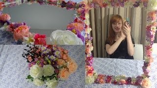 DIY Espelho com Moldura de Flores [upl. by Malo]