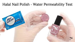 Halal Nail Polish Water Permeability Test [upl. by Reg736]