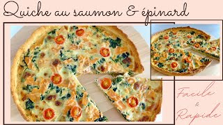 Quiche au saumon amp épinard I Recette facile et rapide spécial ramadan 2020 [upl. by Gui]