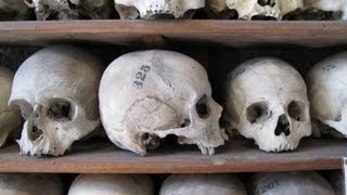 Bones in St Leonards Church Crypt Hythe Kent England [upl. by Llenel]