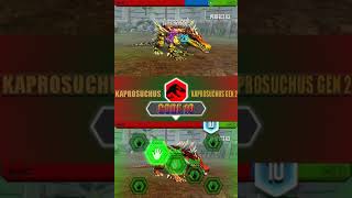 KAPROSUCHUS VS KAPROSUCHUS GEN 2  JURASSIC WORLD THE GAME [upl. by Amoakuh241]