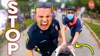 ANGRY amp COOL COPS vs BIKERS  POLICE vs MOTORCYCLE 2023 [upl. by Maxa]