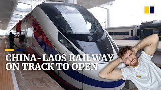 CHEAPEST and FASTEST way to TRAVEL trough LAOS  China Railway HighSpeed Train [upl. by Aloin]