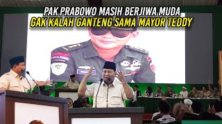 KELAKAR PAK PRABOWO GAK KALAH GANTENG SAMA MAYOR TEDDY  DI USIA SEKARANG MASIH BERJIWA MUDA [upl. by Juback34]