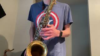 Selmer Bundy II Tenor Sax SN 832036 Play Test [upl. by Yorgerg]