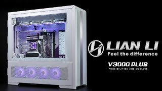 LIAN LI V3000 PLUS GGF EDITION Build and Overview FT Z790 Extreme STRIX 4090 Custom Distro Build [upl. by Eetse]