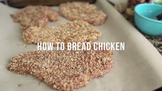 How to flatten and bread chicken  by cooksmarts [upl. by Antoinette632]